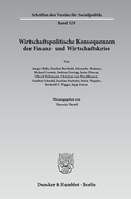 Cover: Wirtschaftspolitische Konsequenzen der Finanz- und Wirtschaftskrise. - Duncker & Humblot