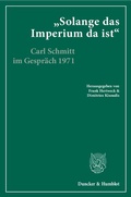 Cover: "Solange das Imperium da ist". - Duncker & Humblot