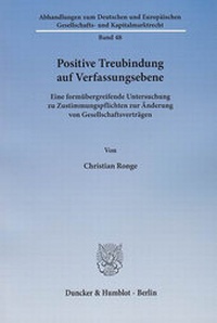 Abbildung von: Positive Treubindung auf Verfassungsebene. - Duncker & Humblot