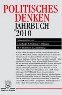 Abbildung von: Politisches Denken. Jahrbuch 2010. - Duncker & Humblot