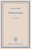 Cover: Staatssoziologie. - Duncker & Humblot