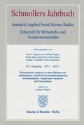Cover: &Ouml;konomische Analysen zu den Effekten von Aufsichtsrats- und Betriebsratsmitbestimmung in Deutschland - Empirische Analysen mit Firmendaten. - Duncker & Humblot