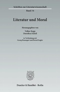 Cover: Literatur und Moral. - Duncker & Humblot