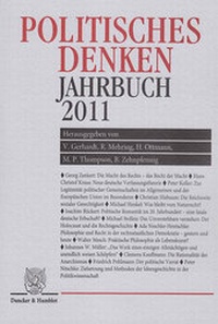 Abbildung von: Politisches Denken. Jahrbuch 2011. - Duncker & Humblot