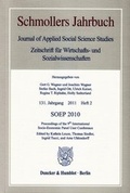 Cover: SOEP 2010. - Duncker & Humblot