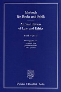 Abbildung von: Jahrbuch für Recht und Ethik / Annual Review of Law and Ethics. - Duncker & Humblot
