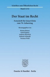 Abbildung von: Der Staat im Recht - fibre