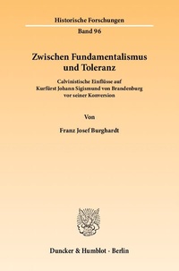 Bild: Zwischen Fundamentalismus und Toleranz. - Duncker & Humblot