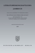 Cover: Literaturwissenschaftliches Jahrbuch. - Duncker & Humblot