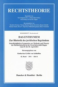 Cover: DAS ENTHYMEM. - Duncker & Humblot