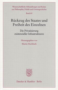Abbildung von: Rückzug des Staates und Freiheit des Einzelnen. - Duncker & Humblot