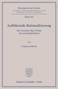 Enlarge image Cover: Aufklärende Rationalisierung. - Duncker & Humblot