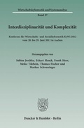 Cover: Interdisziplinarit&auml;t und Komplexit&auml;t. - Duncker & Humblot