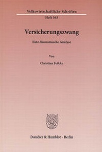 Abbildung von: Versicherungszwang. - Duncker & Humblot