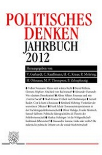 Abbildung von: Politisches Denken. Jahrbuch 2012. - Duncker & Humblot