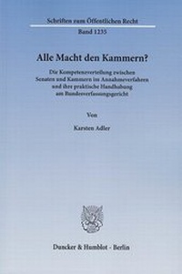 Abbildung von: Alle Macht den Kammern? - fibre