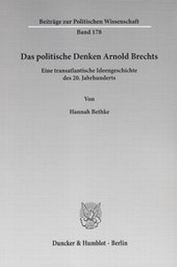 Abbildung von: Das politische Denken Arnold Brechts - fibre