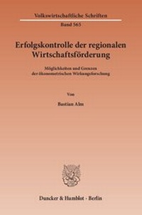 Abbildung von: Erfolgskontrolle der regionalen Wirtschaftsförderung - fibre