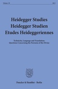 Cover: Heidegger Studies - Heidegger Studien - Etudes Heideggeriennes. - Duncker & Humblot