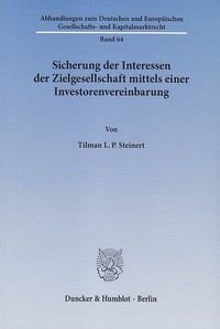 Abbildung von: Sicherung der Interessen der Zielgesellschaft mittels einer Investorenvereinbarung - fibre
