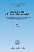 Bild: Emissionshandel in der dritten Handelsperiode. - Duncker & Humblot
