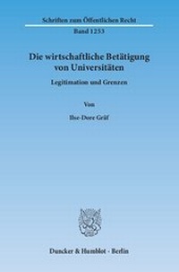 Abbildung von: Die wirtschaftliche Betätigung von Universitäten - fibre