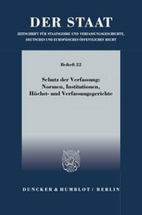 Abbildung von: Schutz der Verfassung: Normen, Institutionen, Höchst- und Verfassungsgerichte - fibre