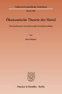 Abbildung von: Ökonomische Theorie der Moral - fibre