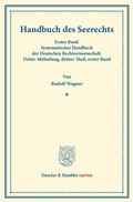 Cover: Handbuch des Seerechts. - Duncker & Humblot