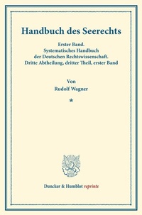 Abbildung von: Handbuch des Seerechts. - Duncker & Humblot