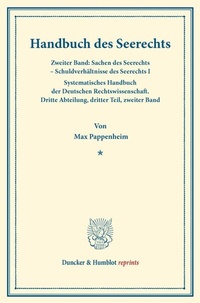 Abbildung von: Handbuch des Seerechts. - Duncker & Humblot