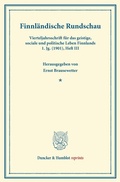 Cover: Finnl&auml;ndische Rundschau. - Duncker & Humblot