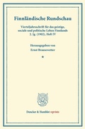 Cover: Finnl&auml;ndische Rundschau. - Duncker & Humblot