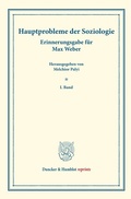 Cover: Hauptprobleme der Soziologie. - Duncker & Humblot