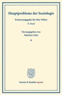Abbildung von: Hauptprobleme der Soziologie - Duncker & Humblot