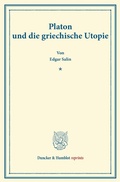 Cover: Platon und die griechische Utopie. - Duncker & Humblot