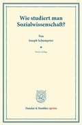Cover: Wie studiert man Sozialwissenschaft? - Duncker & Humblot