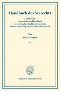 Abbildung von: Handbuch des Seerechts - Duncker & Humblot