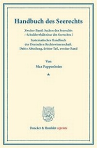 Abbildung von: Handbuch des Seerechts - Duncker & Humblot