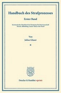 Abbildung von: Handbuch des Strafprozesses - fibre