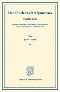 Abbildung von: Handbuch des Strafprozesses - fibre