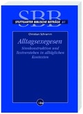 Cover: Alltagsexegesen - Katholisches Bibelwerk
