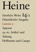 Cover: S&auml;mtliche Werke. Historisch-kritische Gesamtausgabe der Werke. D&uuml;sseldorfer Ausgabe / Lutezia II - Hoffmann & Campe