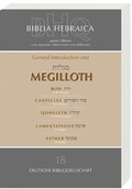 Cover: Biblia Hebraica Quinta (BHQ). Gesamtwerk zur Fortsetzung / General Introduction and Megilloth - Deutsche Bibelgesellschaft