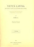 Cover: Vetus Latina. Die Reste der altlateinischen Bibel. Nach Petrus Sabatier / Esra I - Verlag Herder