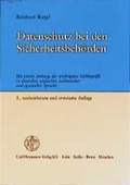 Cover: Datenschutz bei den Sicherheitsbeh&ouml;rden - Carl Heymanns Verlag