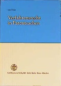Cover: Verfahrensrecht in Patentsachen - Carl Heymanns Verlag