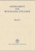 Cover: Festschrift f&uuml;r Wolfgang Z&ouml;llner zum 70. Geburtstag - Carl Heymanns Verlag
