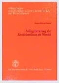 Cover: Anlageberatung der Kreditinstitute im Wandel - Carl Heymanns Verlag