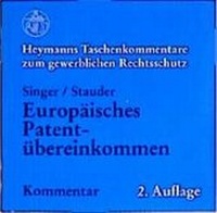 Enlarge image Cover: Europäisches Patentübereinkommen (als CD-ROM) - Carl Heymanns Verlag
